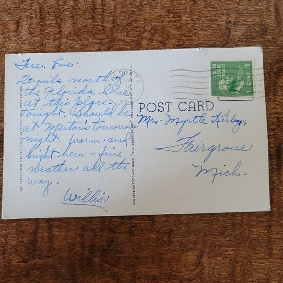 5.5x3.5Front of postcard reads: V-6- Lowndes County Court House, Valdosta Ga9 - Picture 3 of 4